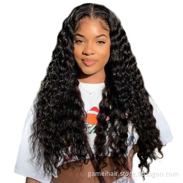 A large number of wholesale black woman  with bang dropshipping blond lace frontal kinky curly human hair wig